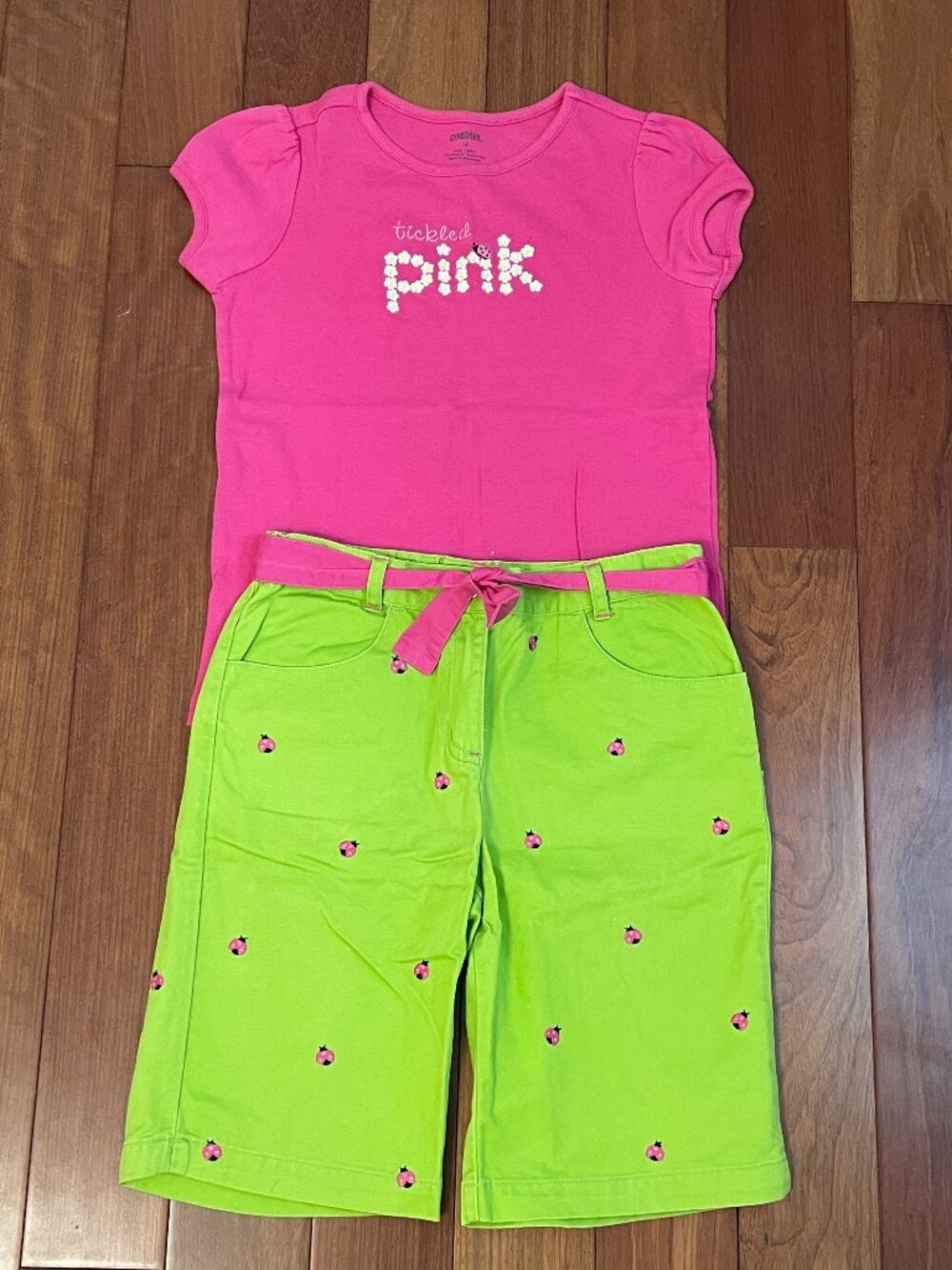 Gymboree Pretty Lady top/bermuda shorts size 10/12
